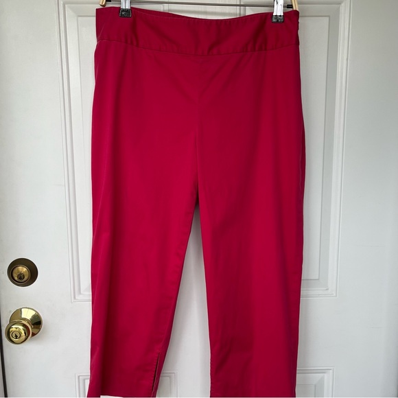•Banana Republic• Harrison Fit Raspberry Stretch Capri Pants - Size 10 - Picture 1 of 7